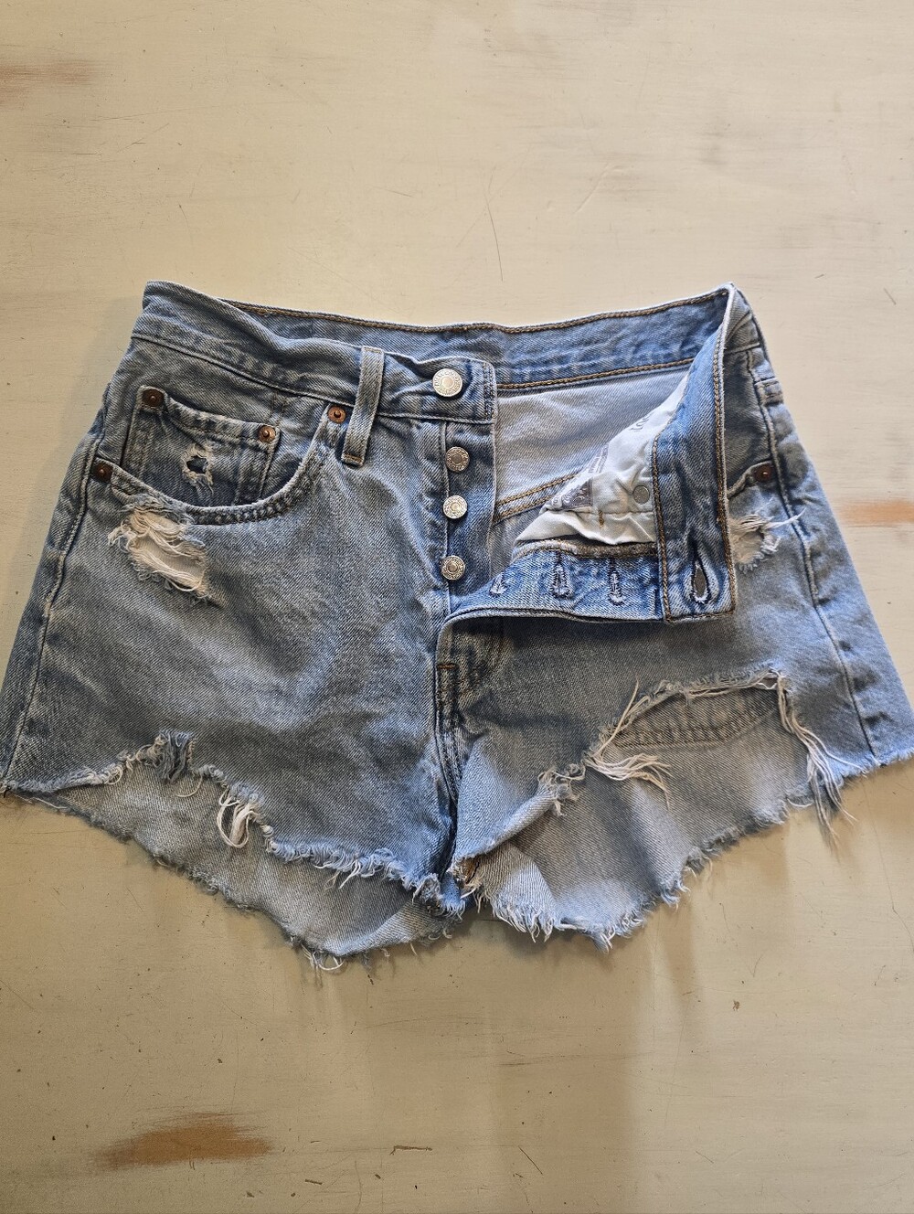 501 Levi Denim Cutoff Shorts